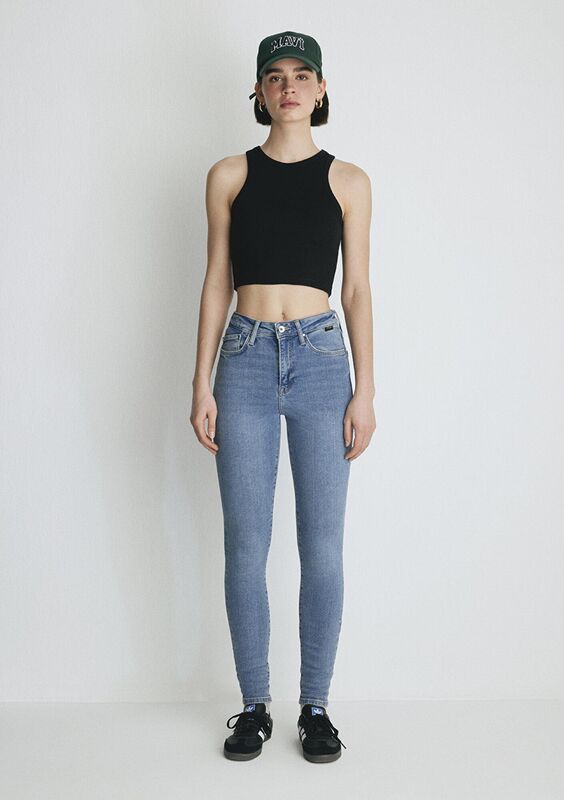 SERENAY Kadın Mavi Denim Pantolon - M100980