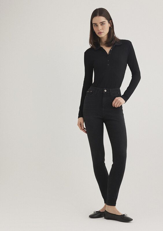 SERENAY Kadın Siyah Denim Pantolon - M100980