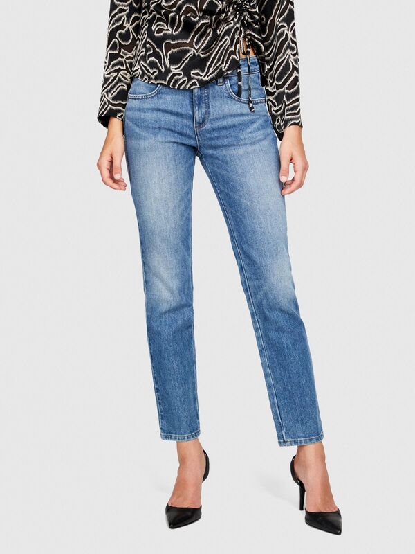 Shibuya Slim Fit Denim Pantolon Kadın Siyah Pantolon - 323A4WTCLE02O