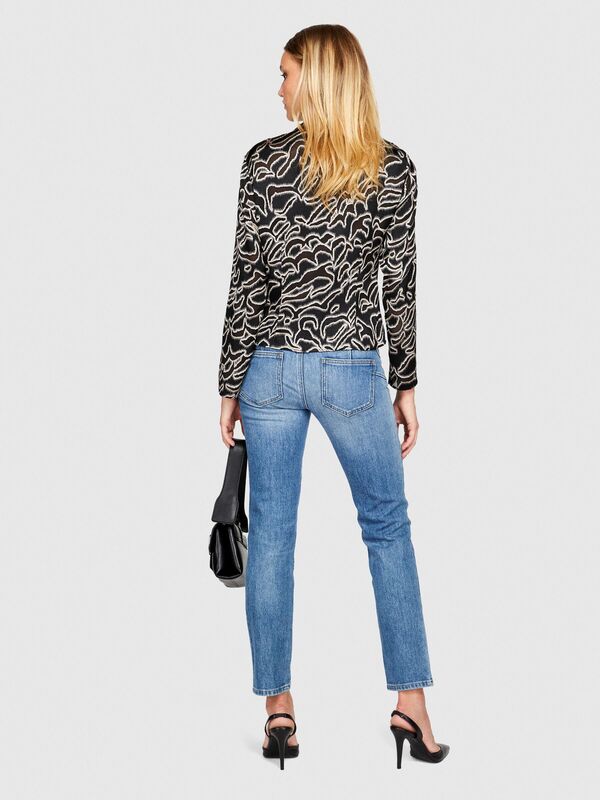 Shibuya Slim Fit Denim Pantolon Kadın Siyah Pantolon - 323A4WTCLE02O