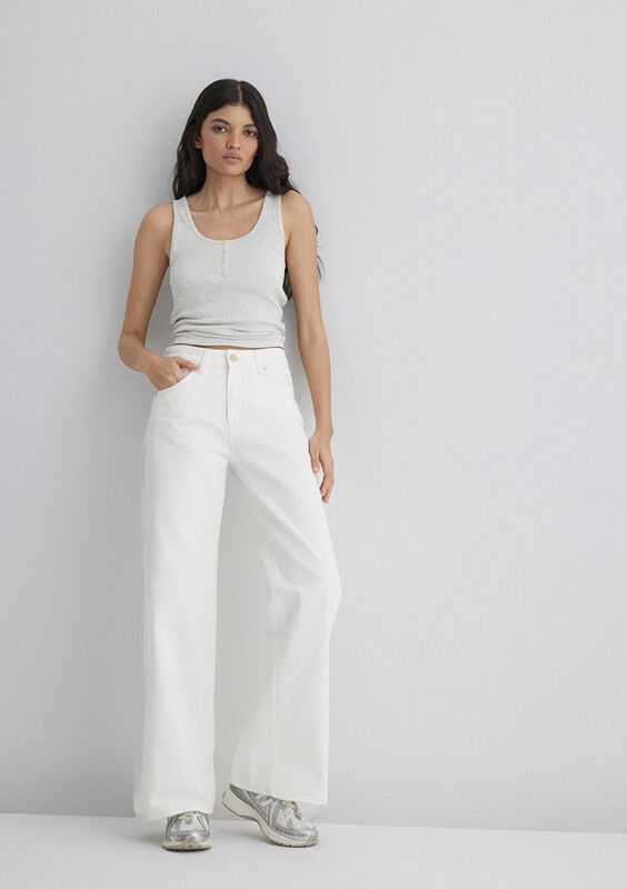 SIENA Kadın Beyaz Denim Pantolon - M1010763