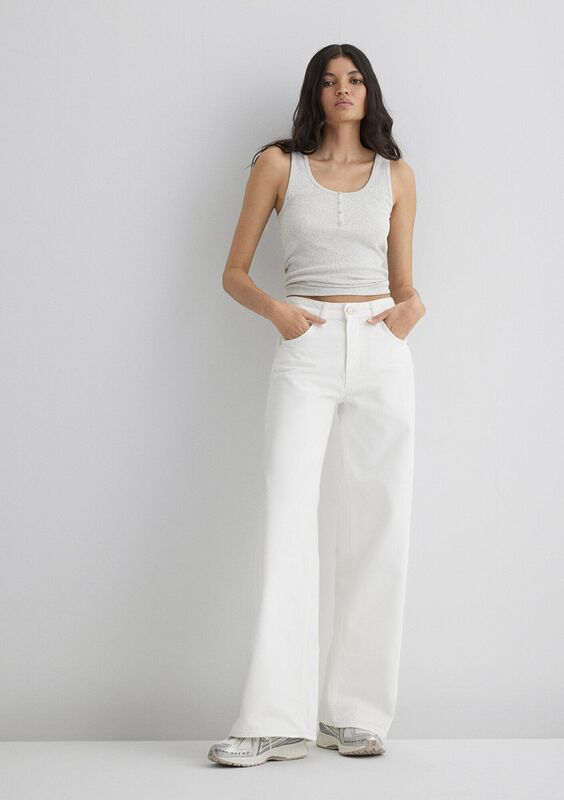 SIENA Kadın Beyaz Denim Pantolon - M1010763