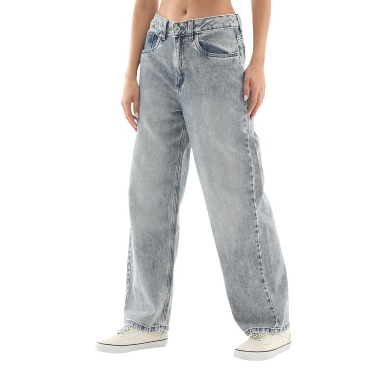 Sirelle 5 Pocket Puddle Pants Kadın Towel Wash Denim Pantolon - VN000MB5