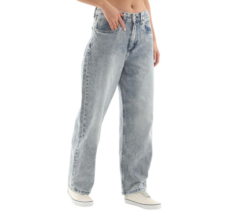 Sirelle 5 Pocket Puddle Pants Kadın Towel Wash Denim Pantolon - VN000MB5