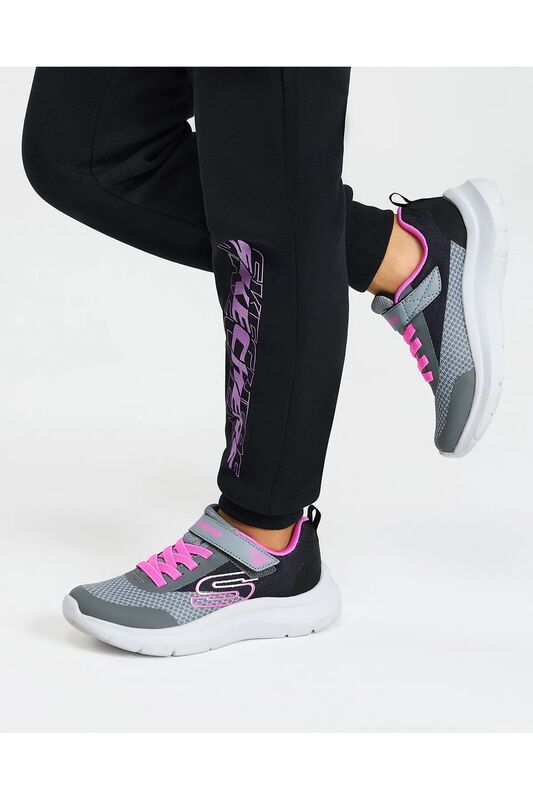 Skech Fast - Trending Color Kız Çocuk Siyah Sneaker - 303534L