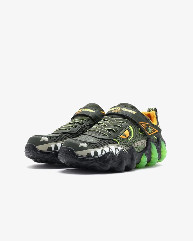 Skech-O-Saurus Lights 2.0 Erkek Çocuk Yeşil Spor Ayakkabı - 400121L