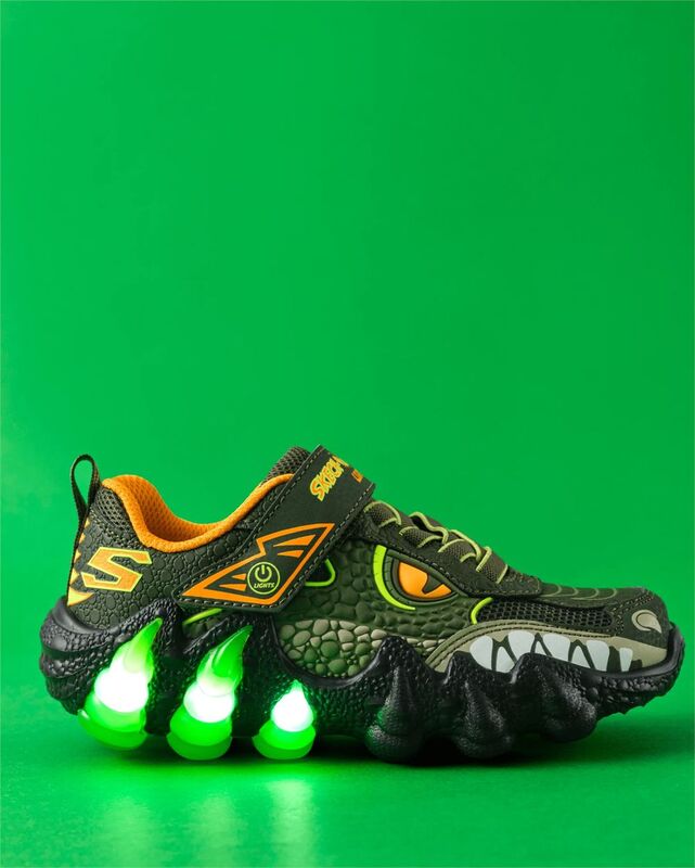 Skechers - Skech-O-Saurus Lights 2.0 Erkek Çocuk Yeşil Spor Ayakkabı - 400121L