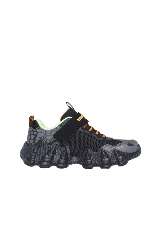 Skech-O-Saurus Lights - Rapid-Dino Erkek Çocuk Siyah Sneaker - 400119L