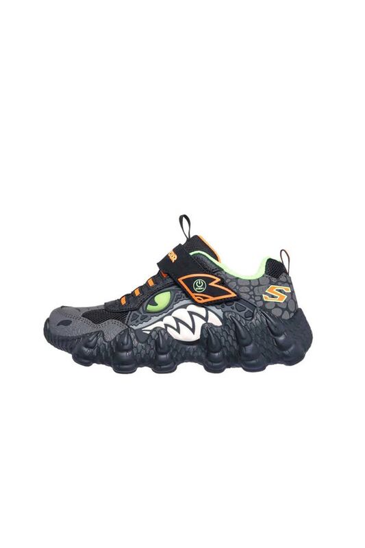 Skech-O-Saurus Lights - Rapid-Dino Erkek Çocuk Siyah Sneaker - SK400119L