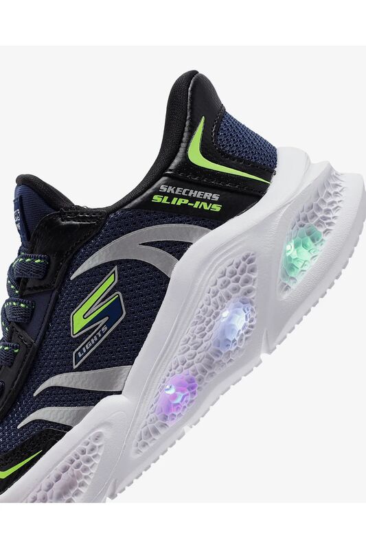 Skechers Meteor-Lights Brisk-Beams Erkek Çocuk Lacivert/Siyah Spor Ayakkabı - 403848L