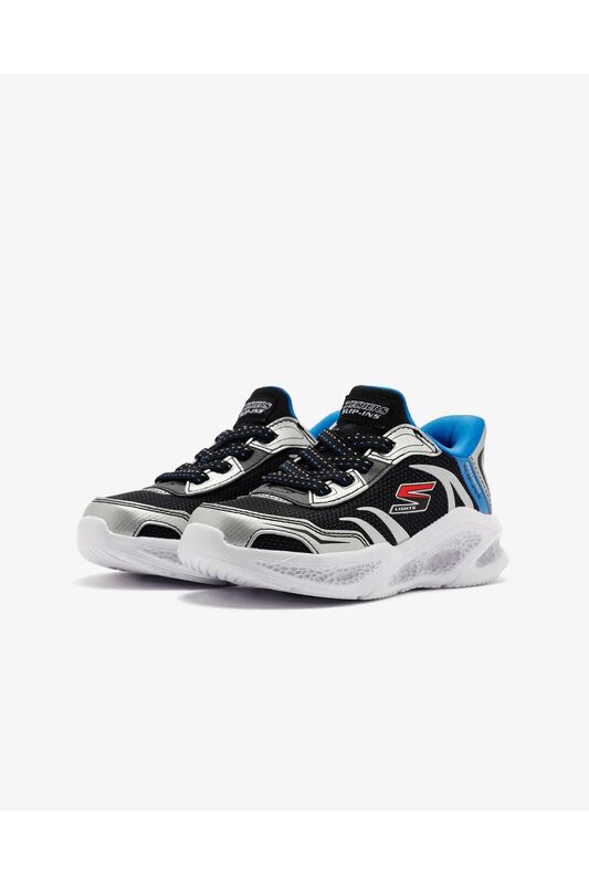 Skechers Meteor-Lights - Brisk-Beams Erkek Çocuk Siyah Sneaker - SK403848L