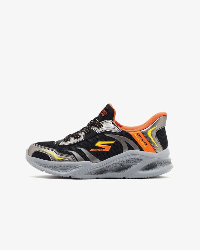 Skechers - Skechers Meteor-Lights Brisk-Beams Erkek Çocuk Siyah Spor Ayakkabı - 403848L