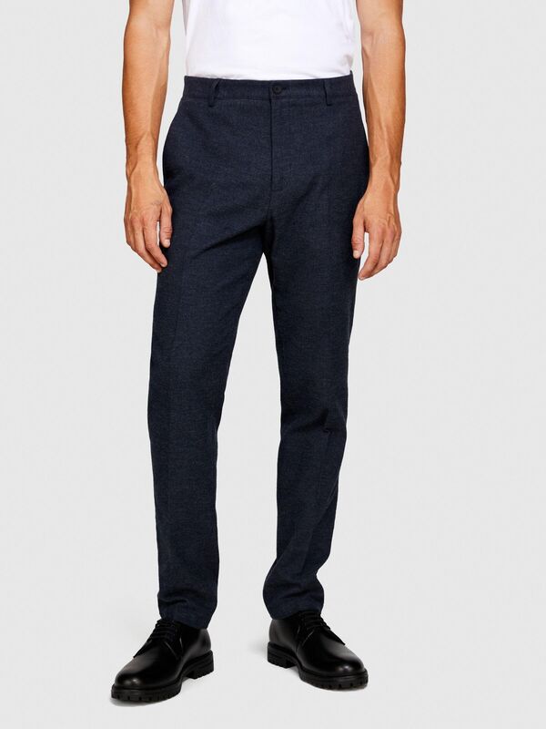 Slim Fit Çizgili Şardonlu Pantolon Erkek Renkli T-Shirt - 323A4PDLSF03C