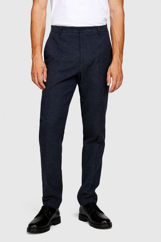 Slim Fit Çizgili Şardonlu Pantolon Erkek Renkli T-Shirt - 323A4PDLSF03C