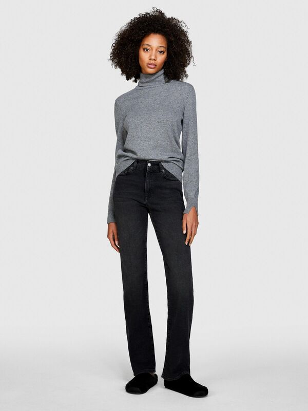 Slim Fit Denim Pantolon Kadın Lacivert Pantolon - 323A4BOULE02K