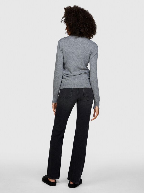 Slim Fit Denim Pantolon Kadın Lacivert Pantolon - 323A4BOULE02K