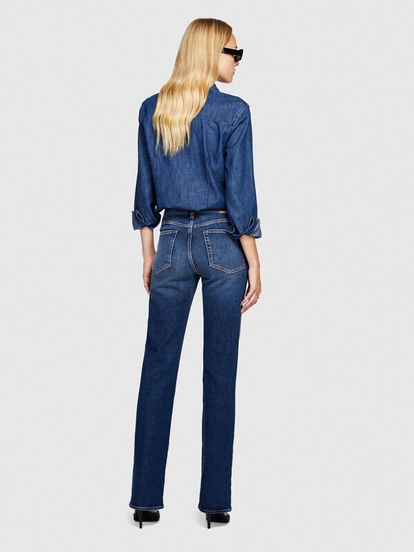 Slim Fit Denim Pantolon Kadın Renkli Pantolon - 323A4BOULE02K