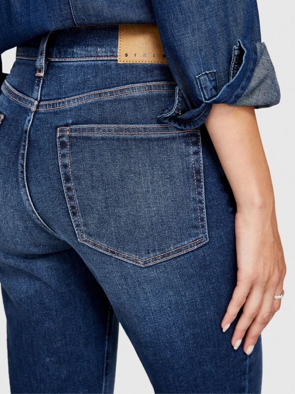 Slim Fit Denim Pantolon Kadın Renkli Pantolon - 323A4BOULE02K