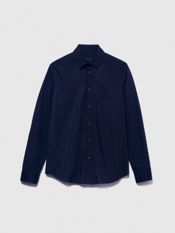 Slim Fit Esnek Koton Gömlek Erkek Lacivert Gömlek - 323A5CNX5QL19 Slim Fit Esnek Koton Gömlek Erkek Lacivert Gömlek - 323A5CNX5QL19