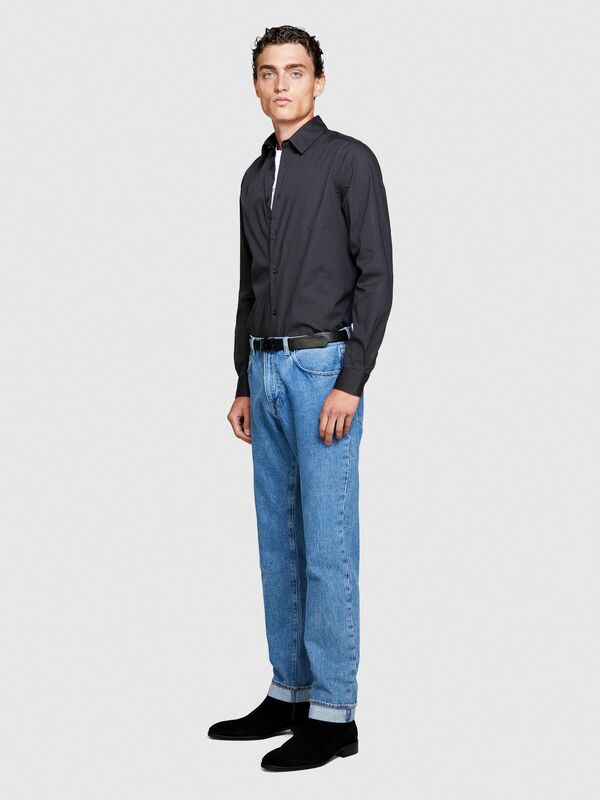 Slim Fit Esnek Koton Gömlek Erkek Renkli Gömlek - 323A5CNX5QL19