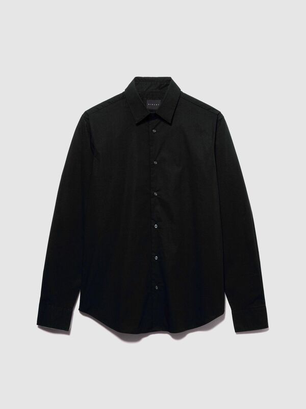 Slim Fit Esnek Koton Gömlek Erkek Siyah Gömlek - 323A5CNX5QL19 Slim Fit Esnek Koton Gömlek Erkek Siyah Gömlek - 323A5CNX5QL19