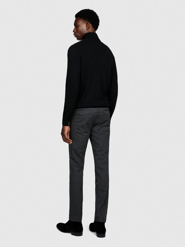 Sisley - Slim Fit Esnek Pantolon Erkek Turuncu Pantolon - 323A4QUXSF02X