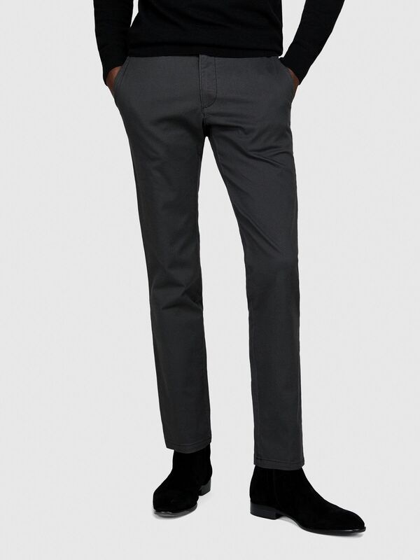 Slim Fit Esnek Pantolon Erkek Turuncu Pantolon - 323A4QUXSF02X