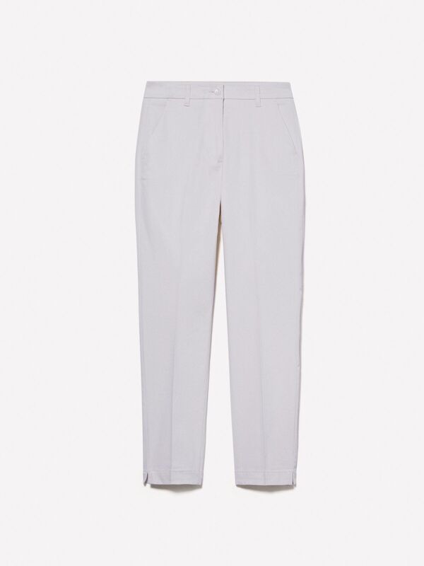 Slim Fit Gabardin Pantolon Kadın Bej Pantolon - 324A4AI655AH6