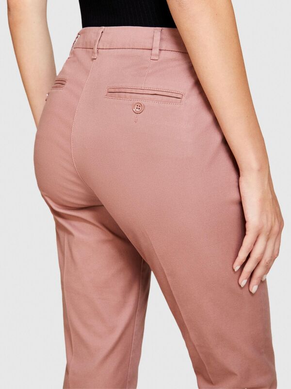 Slim Fit Gabardin Pantolon Kadın Kahverengi Pantolon - 323A4AI655AH6