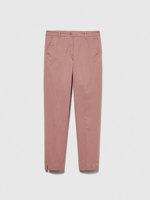 Slim Fit Gabardin Pantolon Kadın Kahverengi Pantolon - 323A4AI655AH6