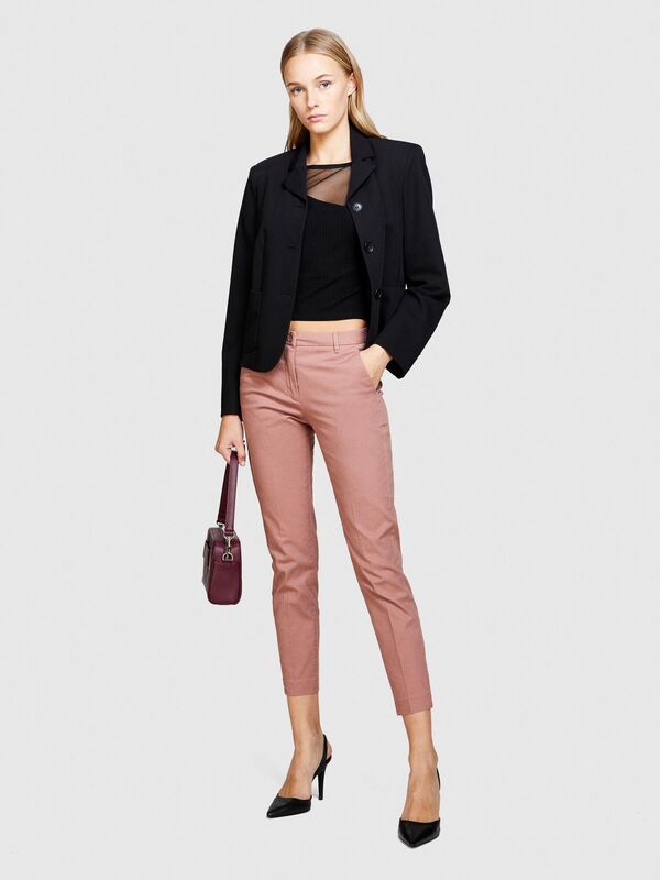 Slim Fit Gabardin Pantolon Kadın Kahverengi Pantolon - 323A4AI655AH6