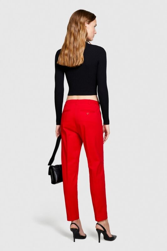 Slim Fit Gabardin Pantolon Kadın Kırmızı Pantolon - 323A4AI655AH6