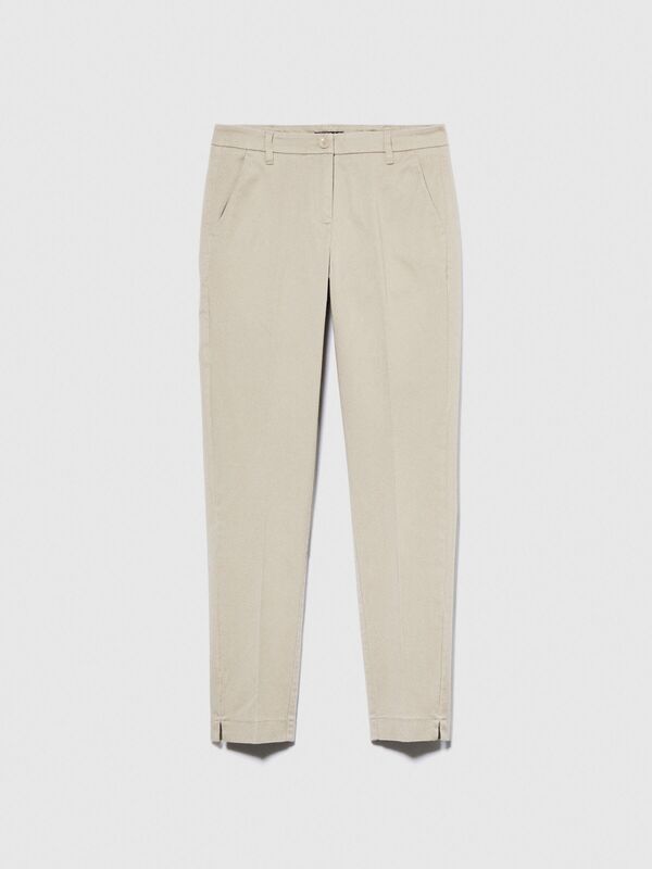 Slim Fit Gabardin Pantolon Kadın Renkli Pantolon - 323A4BYW55AH6