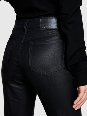 Sisley - Slim Fit Parlak Denim Pantolon Kadın Koyu Lacivert Pantolon - 323A4VDNLE02P