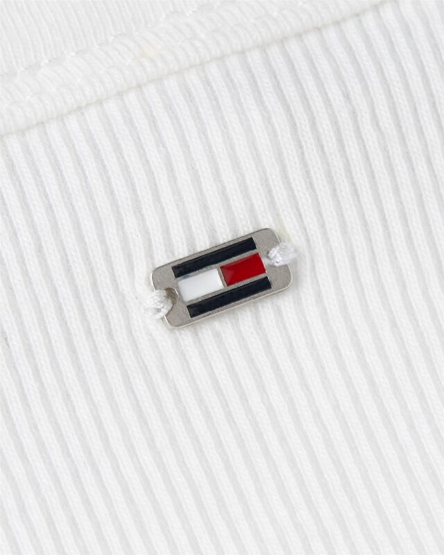 SLIM HENLEY GB SCOOP-NK TANK TOP Kadın Beyaz T-Shirt - WW0WW43920