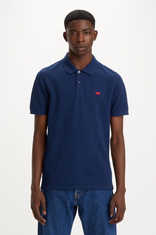 Levi's - SLIM HOUSEMARK POLO DEJA VU BLUE Erkek Mavi Polo T-Shirt - A4842