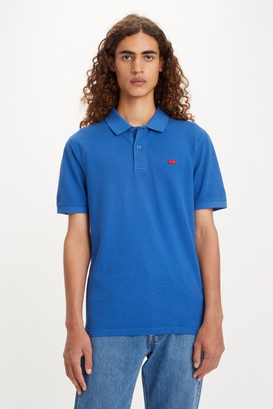 Levi's - SLIM HOUSEMARK POLO DEJA VU BLUE Erkek Mavi Polo T-Shirt - A4842