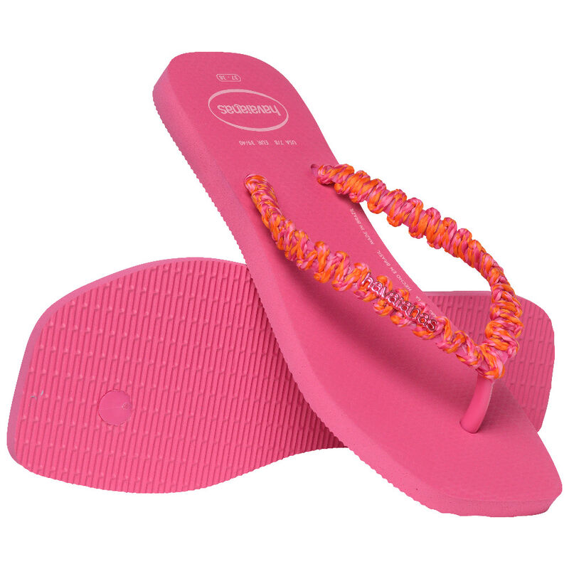 SLIM SQUARE BOHO Kadın Pembe Terlik - 4149945