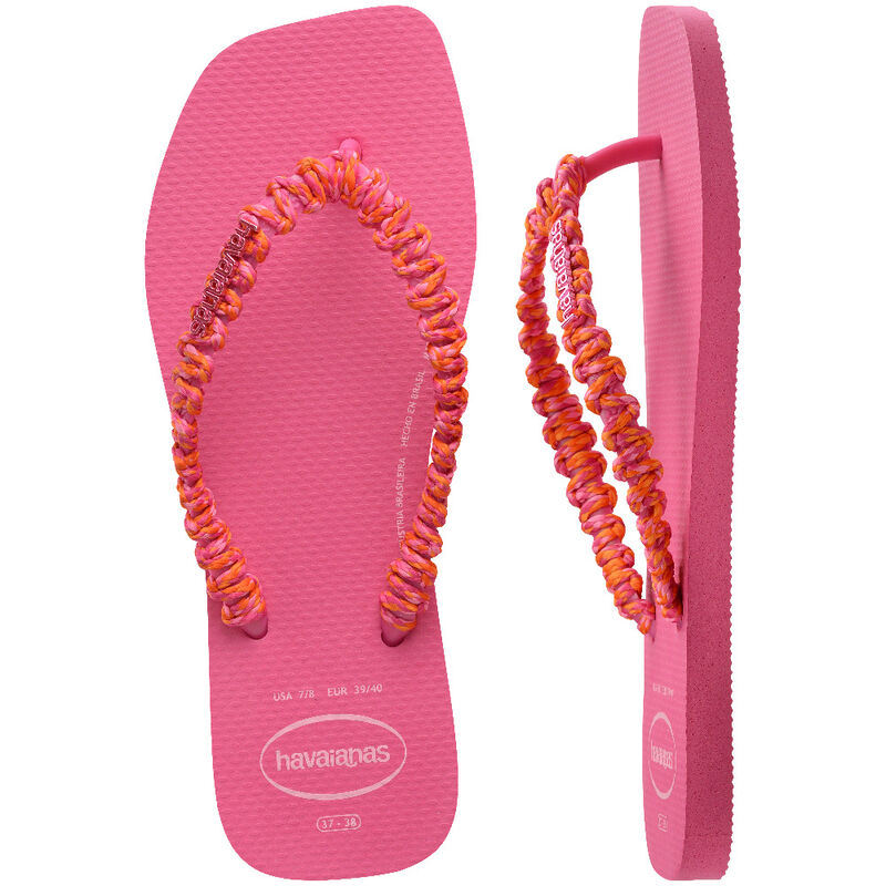 SLIM SQUARE BOHO Kadın Pembe Terlik - 4149945