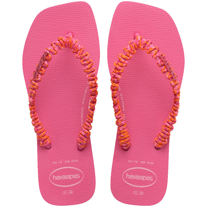 SLIM SQUARE BOHO Kadın Pembe Terlik - 4149945