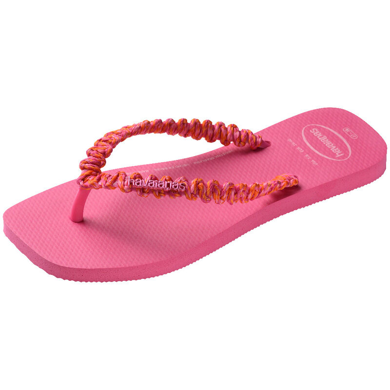 SLIM SQUARE BOHO Kadın Pembe Terlik - 4149945