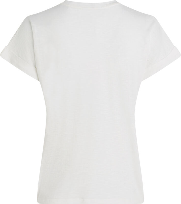 SLUB MDRN C-NK SS T-SHIRT Kadın Beyaz T-Shirt - WW0WW45747