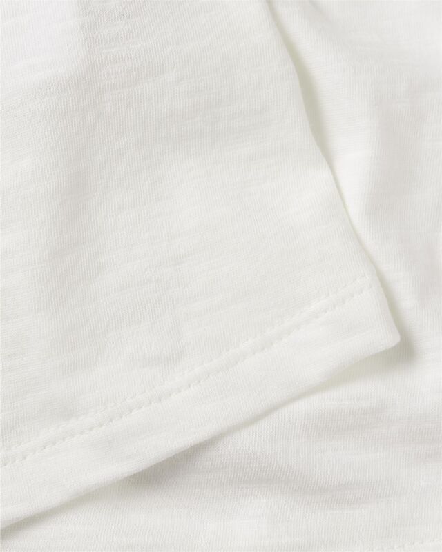 SLUB MDRN C-NK SS T-SHIRT Kadın Beyaz T-Shirt - WW0WW45747