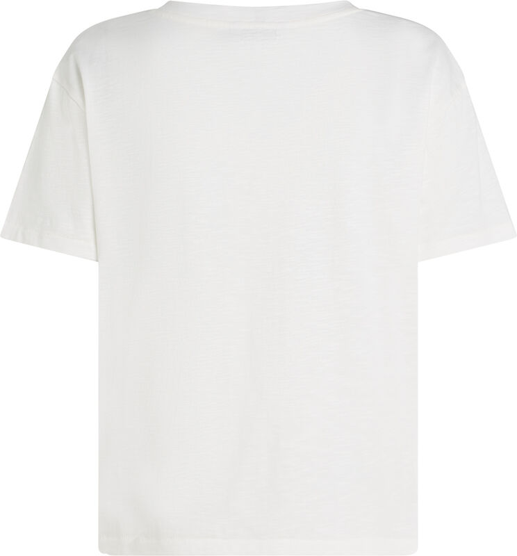 SLUB MDRN V-NK SS T-SHIRT Kadın Beyaz T-Shirt - WW0WW43901