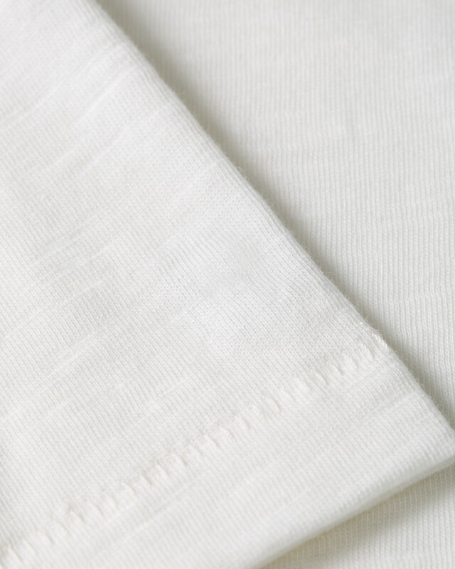 SLUB MDRN V-NK SS T-SHIRT Kadın Beyaz T-Shirt - WW0WW43901