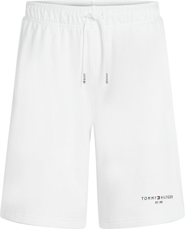 SMALL TOMMY LOGO SWEATSHORTS Erkek Beyaz Eşofman Altı - MW0MW38698