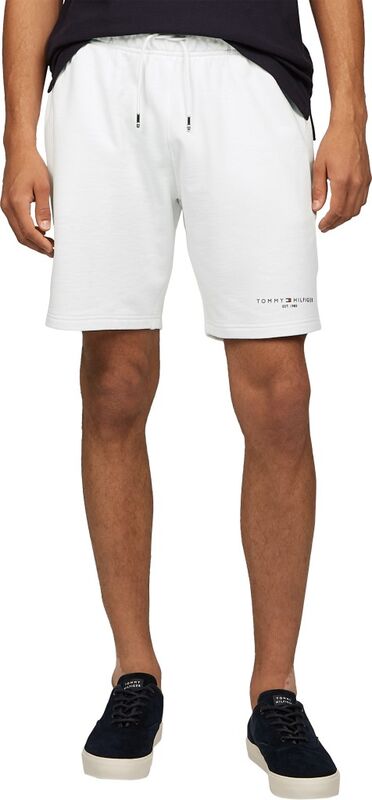 SMALL TOMMY LOGO SWEATSHORTS Erkek Beyaz Eşofman Altı - MW0MW38698