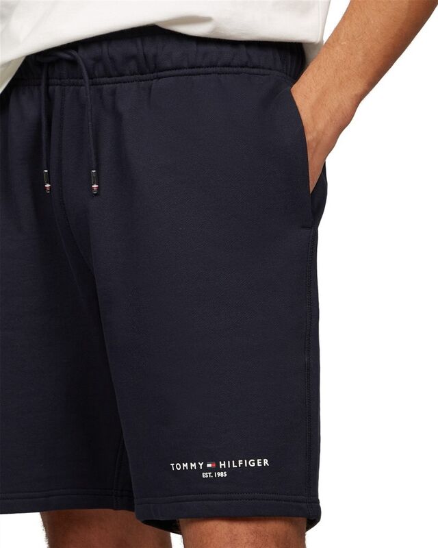 SMALL TOMMY LOGO SWEATSHORTS Erkek Mavi Eşofman Altı - MW0MW38698