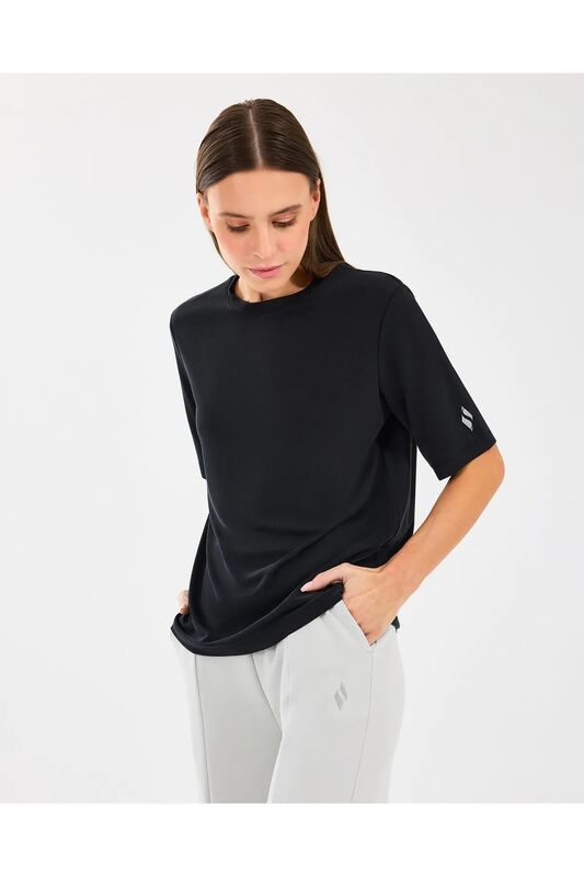 Soft Touch T-Shirt Uniseks Siyah T-Shirt - S2510327