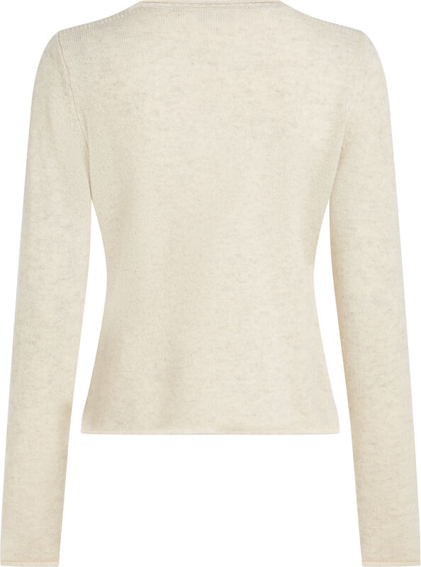 SOFT WOOL C-NK SWEATER Kadın Bej Kazak - WW0WW40264